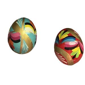 Vintage Polish Hand Painted Easter Eggs